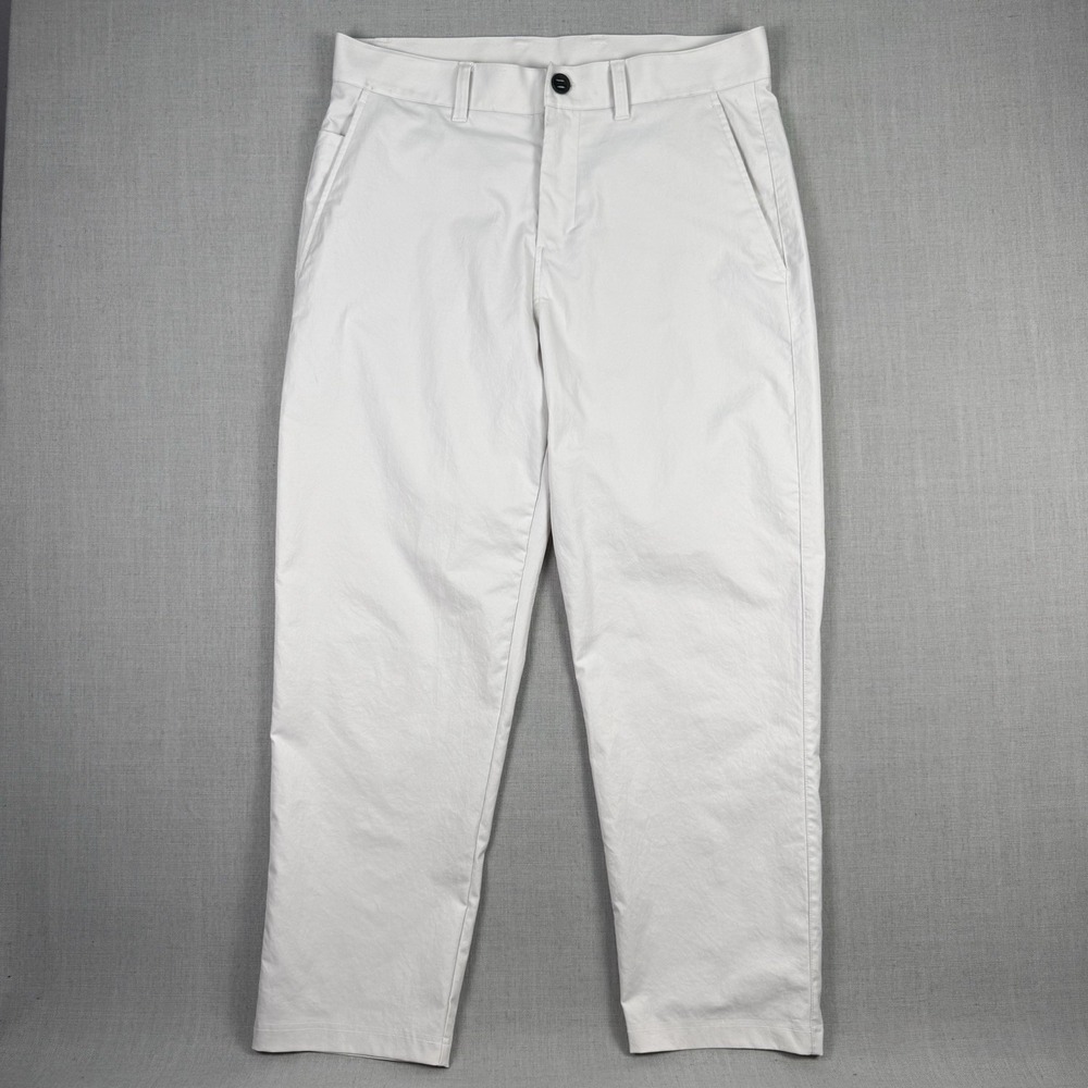 Lululemon Pants Mens 32x28 Light Cream Stretch Classic Fit Smooth Twill Trouser